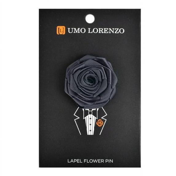 Umo Lorenzo Men's Lapel Pins Flower Pin Suit Accessories Rose Boutonniere Pins