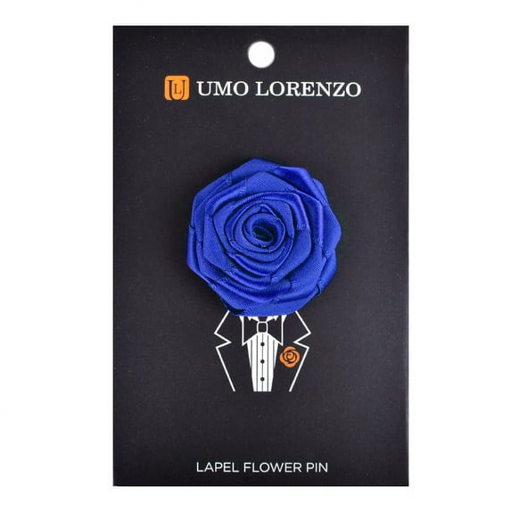 Umo Lorenzo Men's Lapel Pins Flower Pin Suit Accessories Rose Boutonniere Pins