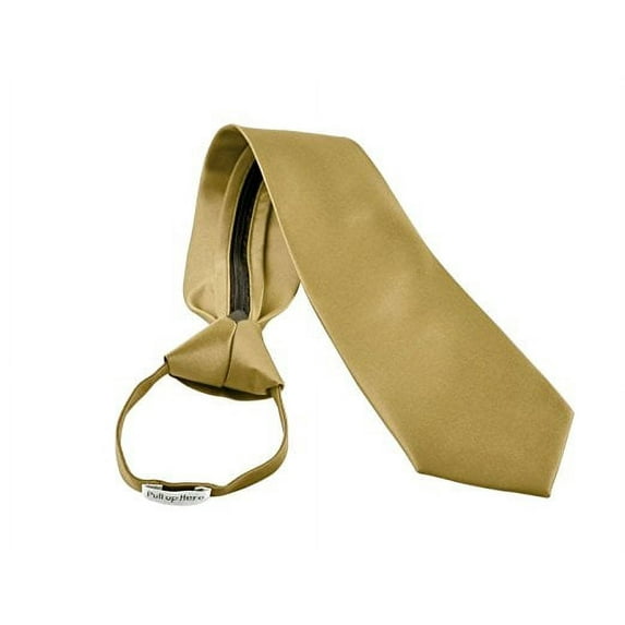 Umo Lorenzo Stylish Plain Zipper Tie