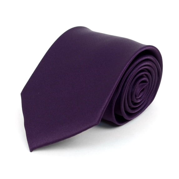 Umo Lorenzo Ties for Men Classic Necktie Solid Color Smooth Satin Finish
