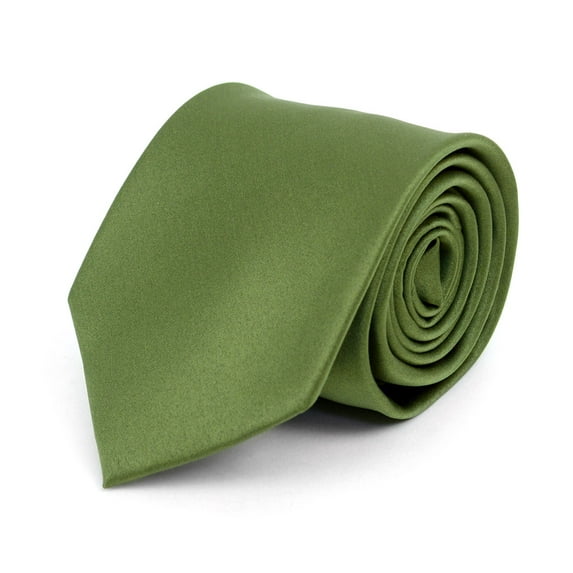 Umo Lorenzo Ties for Men Classic Necktie Solid Color Smooth Satin Finish