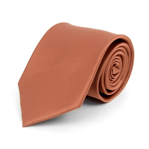 Umo Lorenzo Ties for Men Classic Necktie Solid Color Smooth Satin Finish