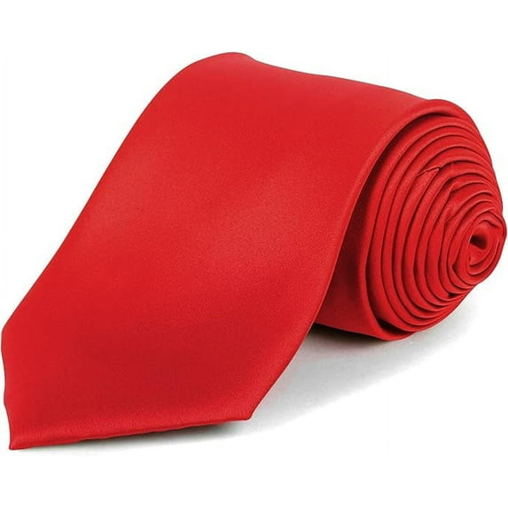 Umo Lorenzo Ties for Men Classic Necktie Solid Color Smooth Satin Finish