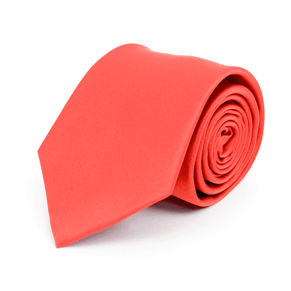 Umo Lorenzo Ties for Men Classic Necktie Solid Color Smooth Satin Finish