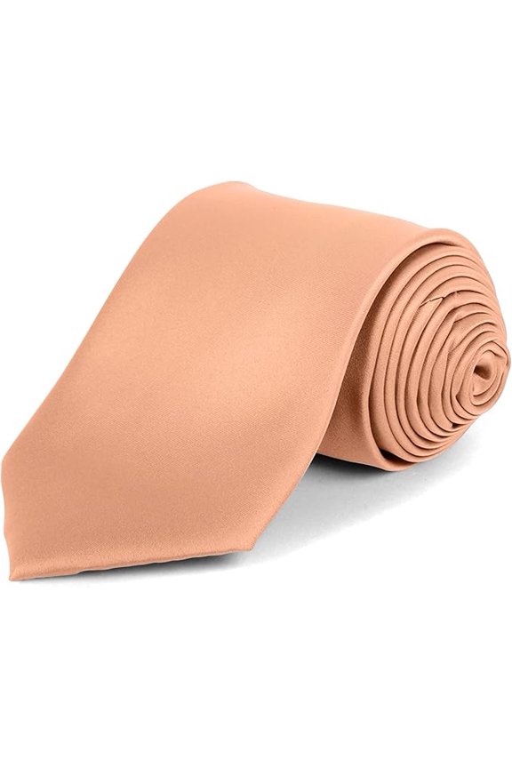 Ties for Men Classic Necktie Solid Color Smooth Satin Finish