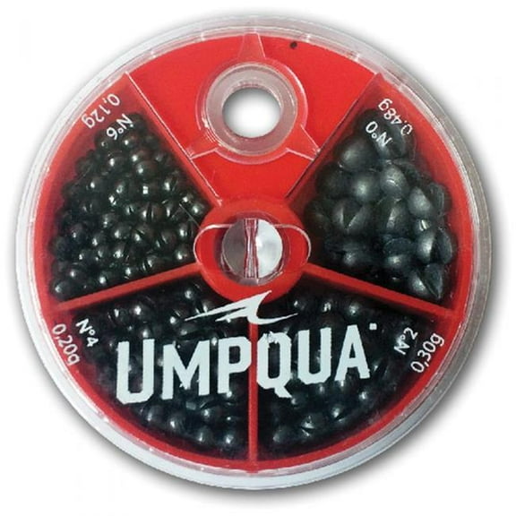 Umpqua 666906 Unisex 4-Way Split Shot Assortment