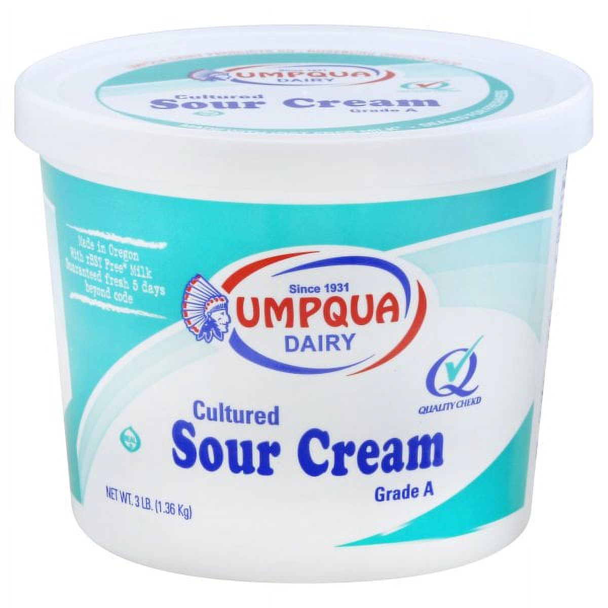 Umpqua Dairy GlutenFree Cultured Sour Cream, 48 Oz.