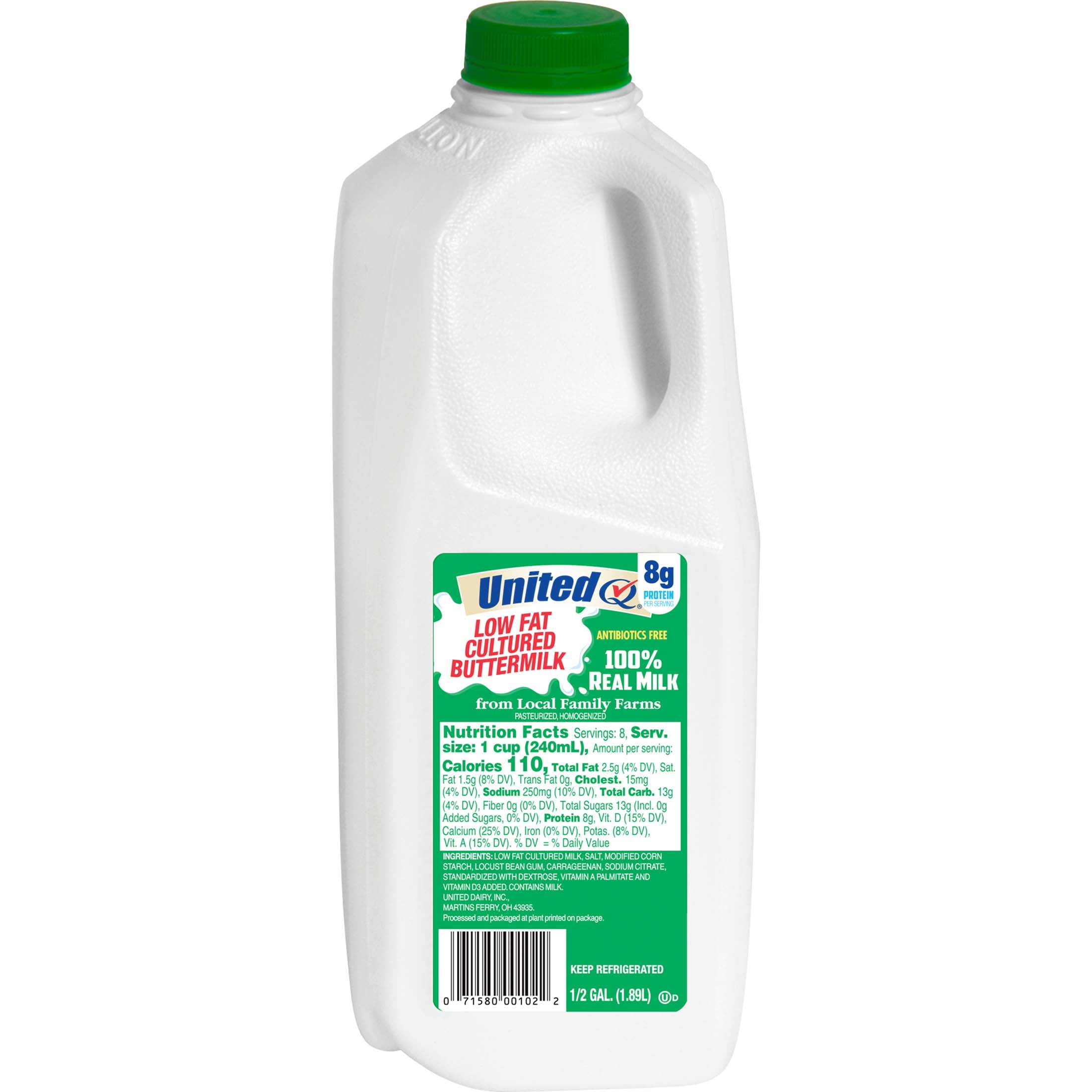 Umpqua Dairy LowFat Buttermilk, Half Gallon
