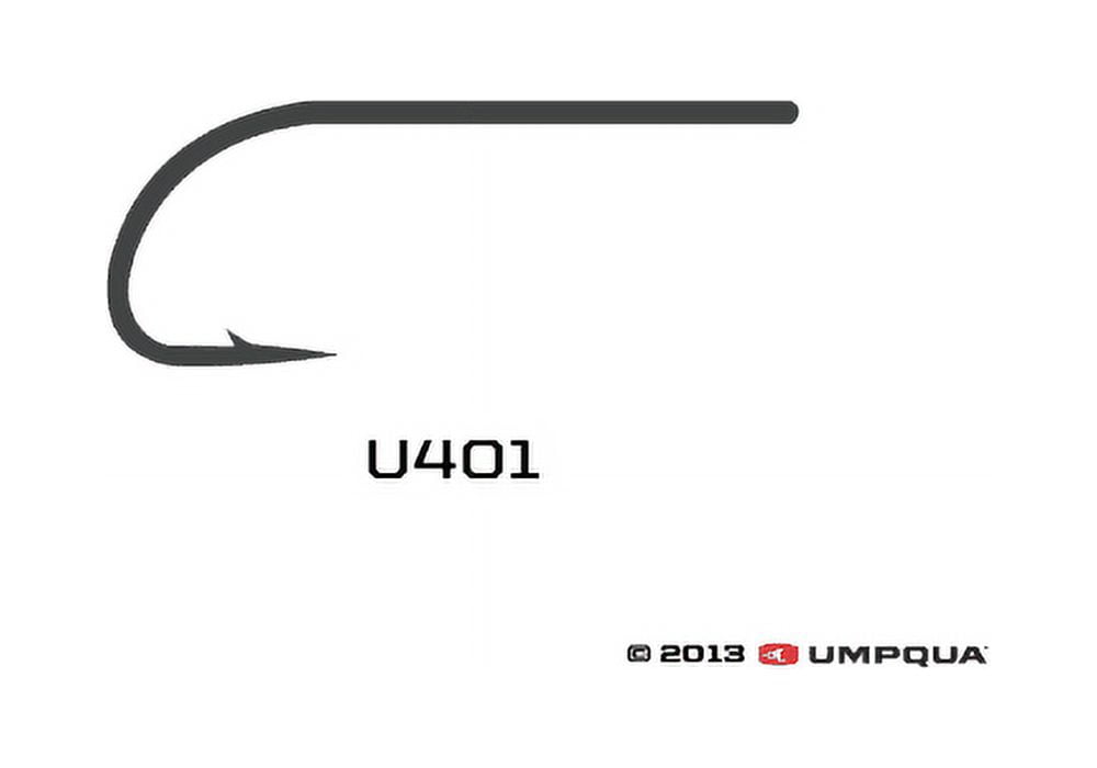 Umpqua U-Series U401 Streamer/Saltwater Fly Tying Hooks Size 2/0