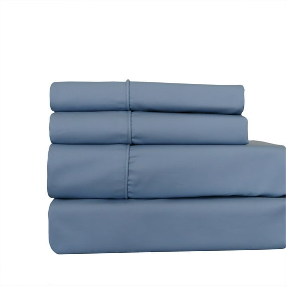 Un-Attached Waterbed Sheet Set 650 Thread count Wrinkle-Free - California King - Blue