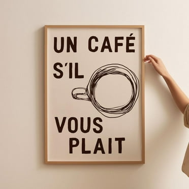 Dopaprint UNFRAMED PAPER POSTER Retro Coffee Print Coffee Bar Wall Art ...