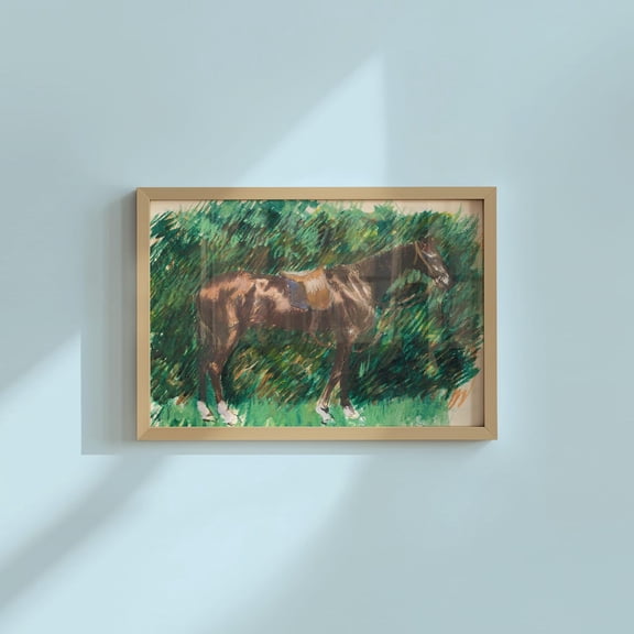 Un Cheval Horizontal Art Print Horse