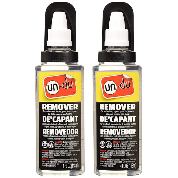 Un-Du All In One Adhesive Remover, 4 fl oz, 2 Bottles