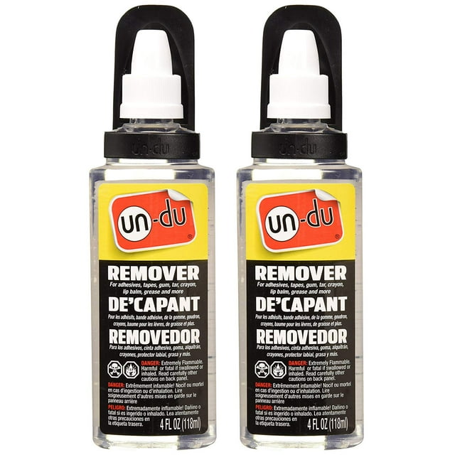 UnDu Original Formula Comercial Adhesive Remover, 4 oz, 2 Bottles