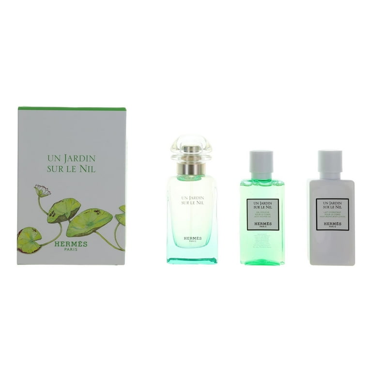 HERMES UN JARDIN SUR LE NIL トラベルセット Hermes Un Jardin Sur Le Nil , 3 Pc Gift Set 1.6oz EDT Spray