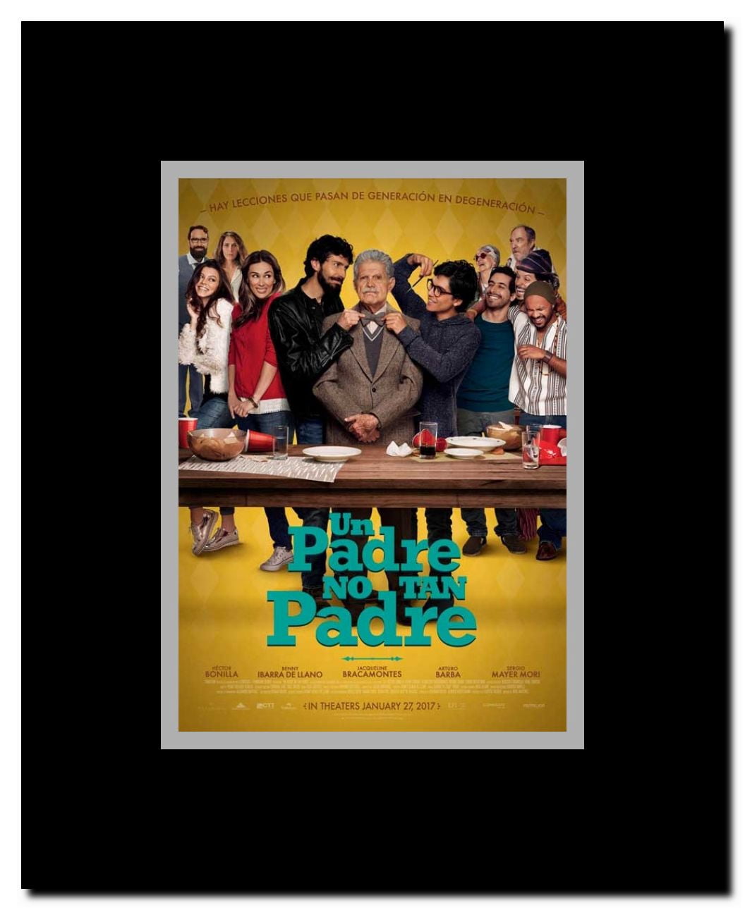 Un Padre No Tan Padre Framed Movie Poster