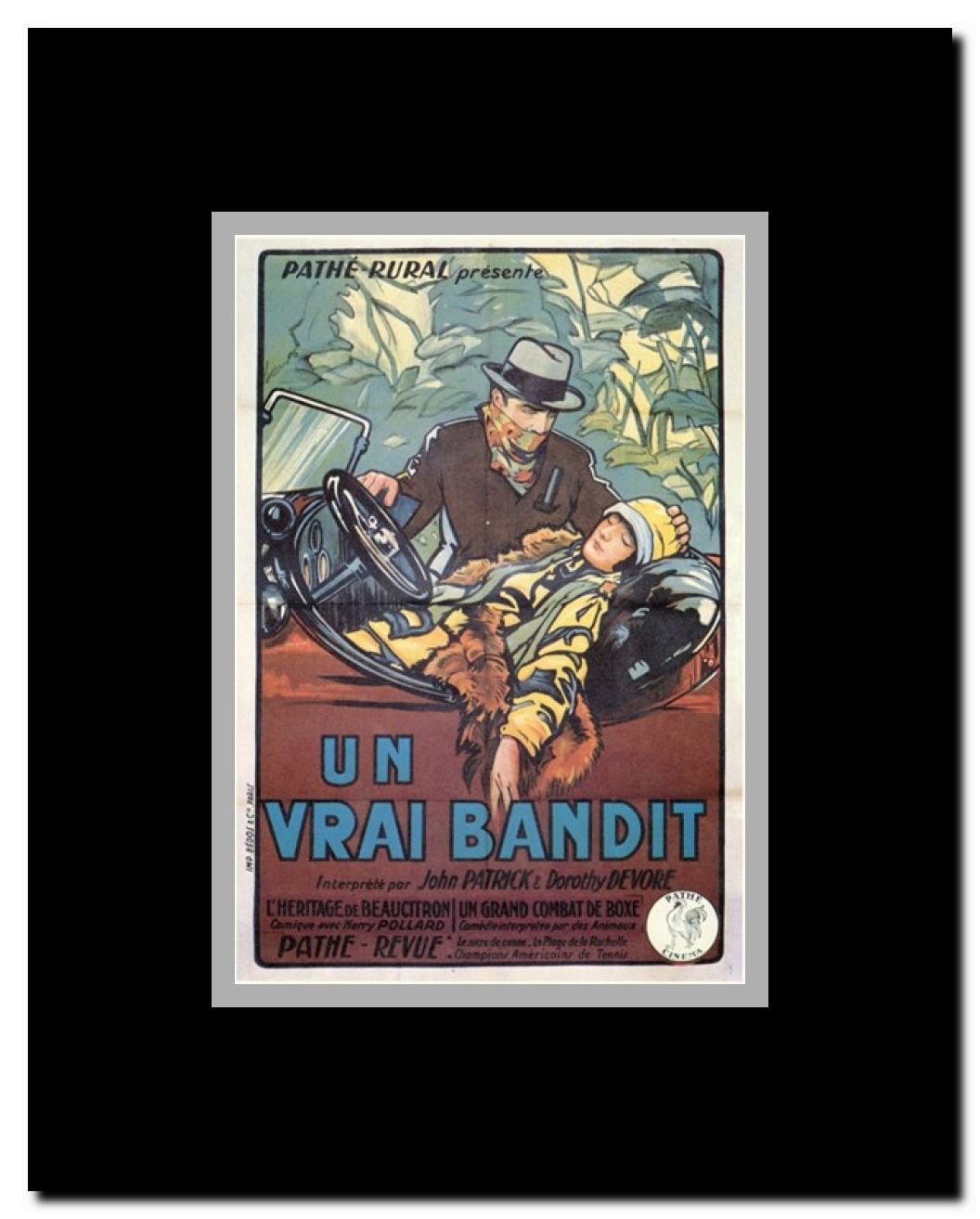 Un Vrai Bandit Framed Movie Poster