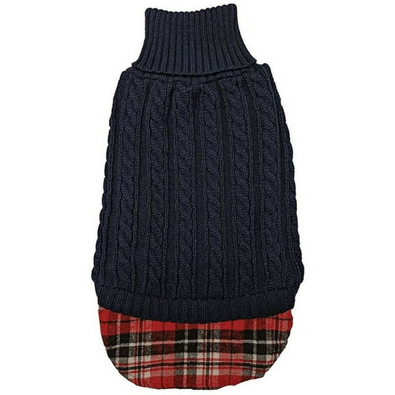 Un-tucked Cable Sweater Navy, XSmall
