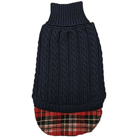 Un-tucked Cable Sweater Navy, XSmall