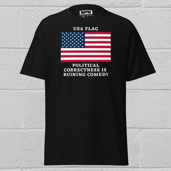 UnFunny Politically Correct USA Flag T-Shirt