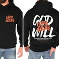 thumbnail image 1 of Unisex Christian Hoodie, "God Will Open Doors" Double-Sided Hoodie with Revelation 3:7 Bible Verse, Faith-Inspired Streetwear Hooded Sweatshirt, Religious Scripture Pullover, Sizes S–5XL, 1 of 7