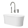 thumbnail image 1 of Una 67 Inch Acrylic Double Ended Freestanding Tub and Faucet Package, 1 of 2
