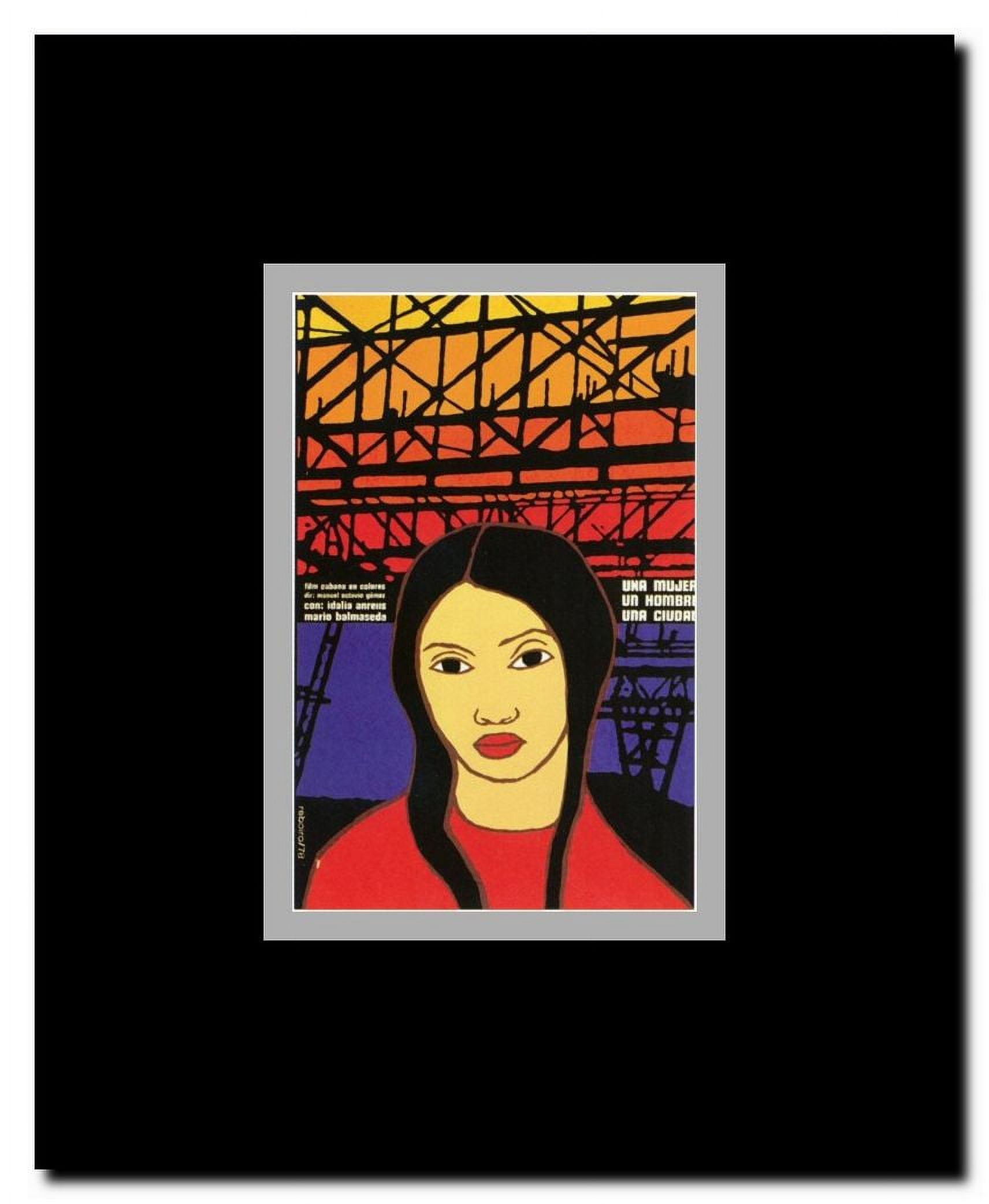 Una Mujer Un Hombre Una Ciudad Framed Movie Poster
