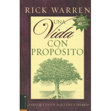 Una Vida Con Proposito By Rick Warren - Spanish Hardcover Book (Very Good Condition)