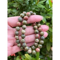 Unakite Crystal Bead Bracelet 8mm, Wholesale Genuine Unakite Stretch Gemstone Bracelet, Gift for Men & Women (1)