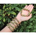 thumbnail image 1 of Unakite Tumbled Gemstone Crystal Bracelet 6-8 mm stones (Stretchy - US Seller), 1 of 7