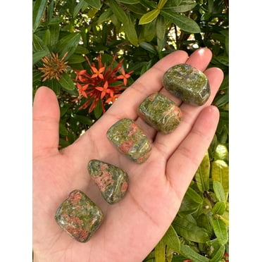 Unakite Tumbled Stones, 0.75-1" Tumbled Unakite Stone, Pick How Many