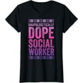 thumbnail image 1 of Unapologetically Dope Social Worker Shirt Black History T-Shirt, 1 of 3