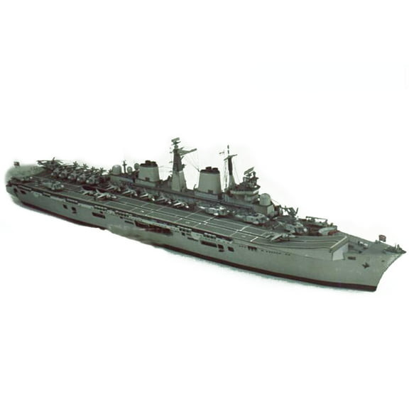 Unassembled Paper HMS Invincible (R05) Aircraft Carrier Model Kit for Military Nautical Collectible Enthusiasts