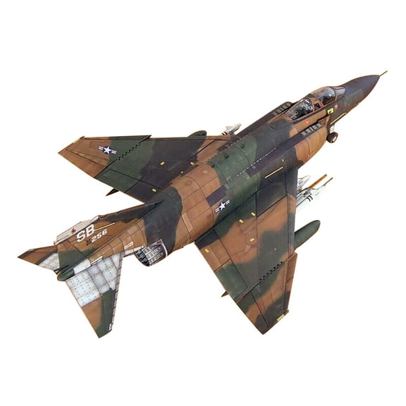 Unassembled US F-4B Fighter Paper Kit 1:48 Scale Model for Enthusiasts DIY Object Gift