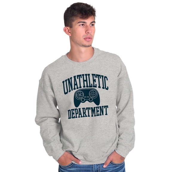 Unathletic Department Video Game Nerd Sweatshirt for Men or Women Brisco Brands X
