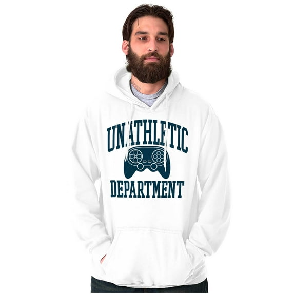 Unathletic Department Video Game Nerd Unisex Plus Fleece Graphic Hoodie Brisco Brands 2X