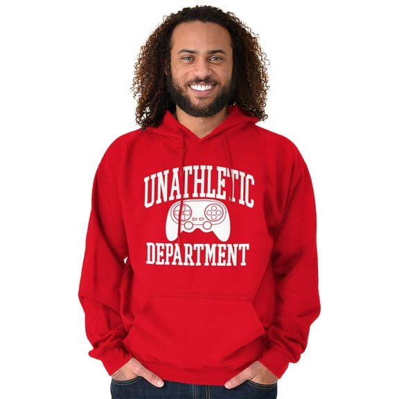 Unathletic Department Video Game Nerd Unisex Plus Size Hoodie Brisco Brands 3X