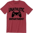 thumbnail image 1 of Unathletic Department Video Games Nerdy Gaming Controller Retro Mens T-Shirt, 1 of 4