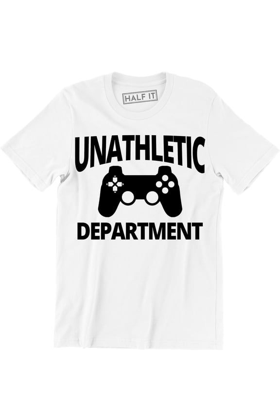 Unathletic Department Video Games Nerdy Gaming Controller Retro Mens T-Shirt