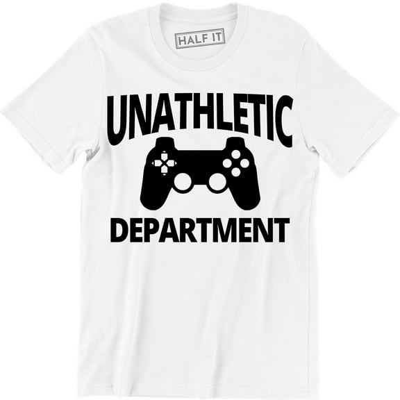 Unathletic Department Video Games Nerdy Gaming Controller Retro Mens T-Shirt