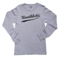 thumbnail image 1 of Unathletic - I Don't Like Sports and Proud of It Boy's Long Sleeve Grey T-Shirt, 1 of 2
