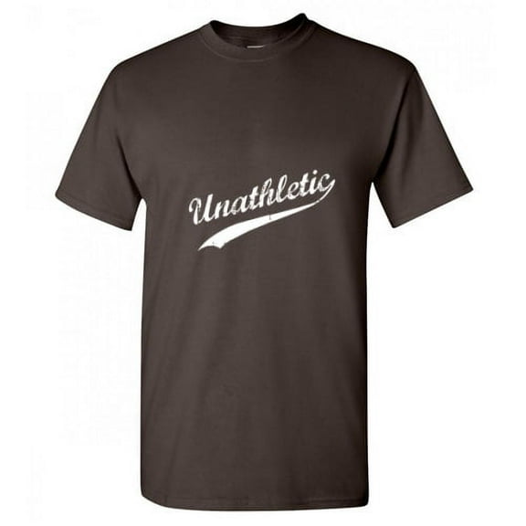 Unathletic Sarcastic Humor Sports Graphic Tee Novelty Sarcasm Gift Apparel For Lazy Unfit Mens Funny T Shirt
