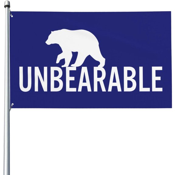 Unbearable Flag Funny Flags 3x5 Ft