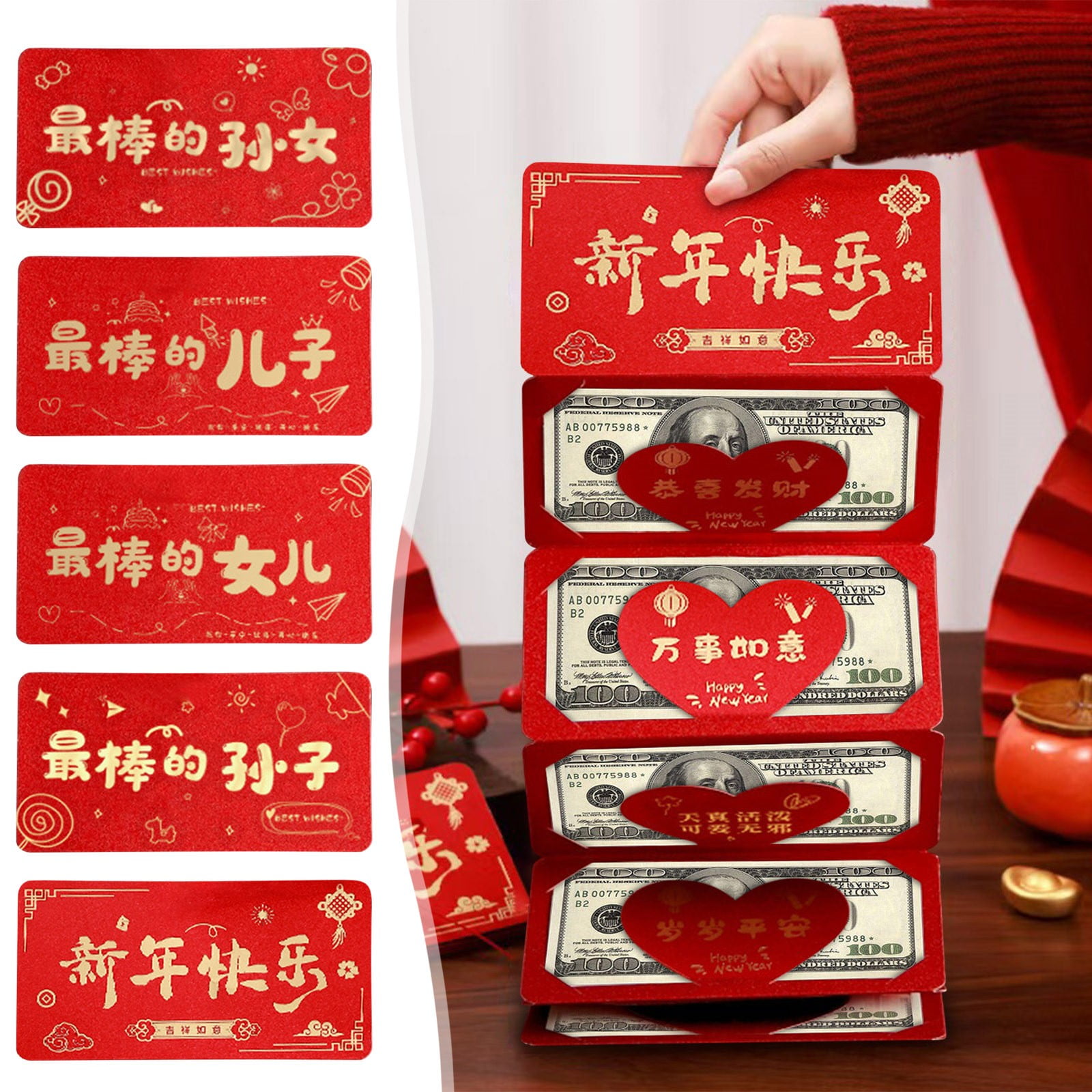 Unbeatable Price, 2025 Red Envelope for Snake Year, Cute Cartoon