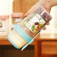 thumbnail image 1 of Unbeatable Price, Salad Lunch Box Takeaway Salad Container Reusable Fruit Bowl For Work Outdoor Camping For Serving Mashed Potatoes Snacks And Berries Microwaveable Popular Picks | Acrylic, Green, 1 of 9
