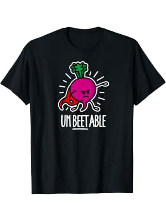 Unbeetable Unbeatable Beetroot Fun Pun Gift Classic Theme Everyday Message T-Shirt