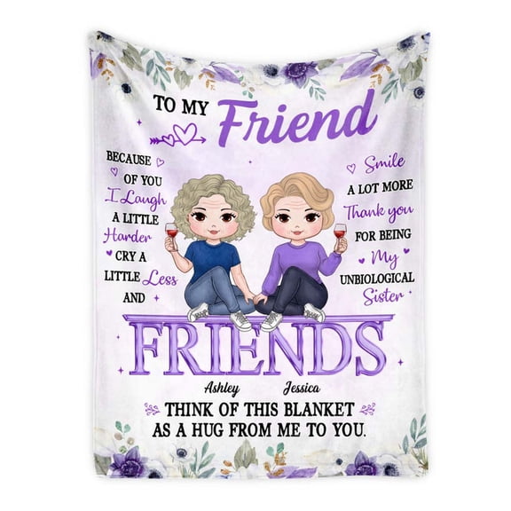 Unbiological Sister Think Of This Blanket As A Hug Fleece Blanket, 30x40in Fleece Blanket