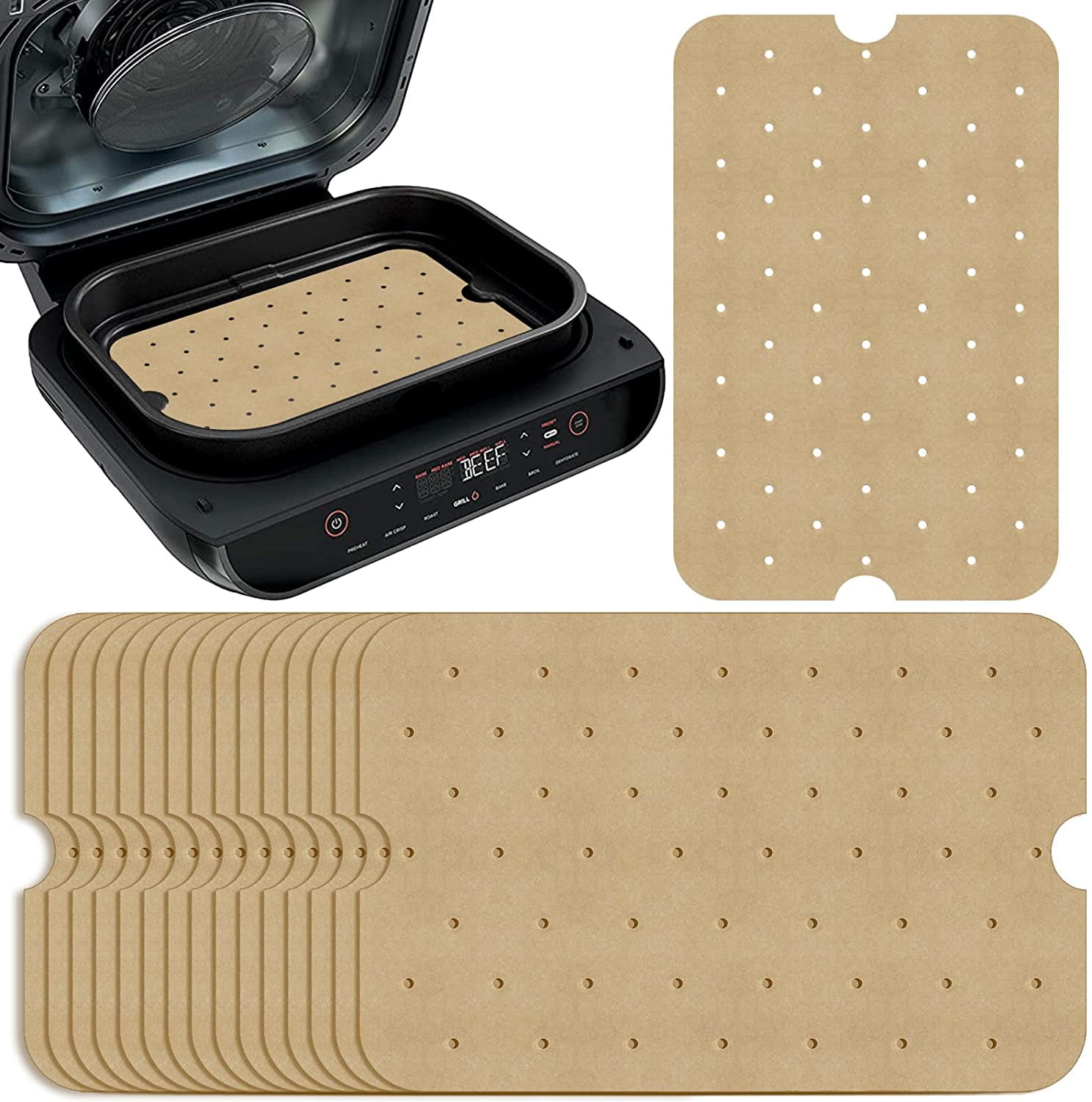 https://i5.walmartimages.com/seo/Unbleached-Air-Fryer-Parchment-Paper-100-PCS-Perforated-Square-Air-Fryer-Liners-for-Ninja-Foodi-XL-Smart-FG551-6-in-1-Indoor-Grill_dd305c23-0c45-47b1-8779-d7a2deff59fd.1f2b0ee6d4ee3530fa73e6184f01c066.jpeg
