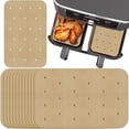 Unbleached Air Fryer Parchment Paper for Ninja Foodi Dual Air Fryer DZ201, DZ401, 100 PCS