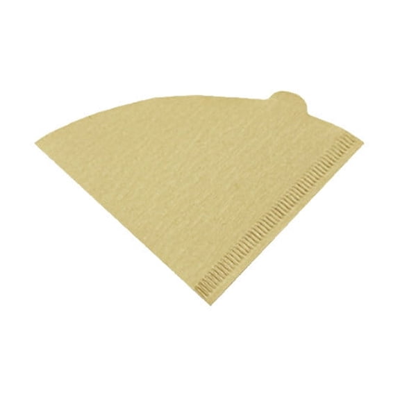 Unbleached Brown Coffee Filter Paper – 100 Sheets Natural Paper for Pour Over Coffee (Large Capacity, No Chemical Residue)